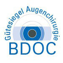 Gütesiegel Augenchirurgie des Bundesverbands Deutscher Ophthalmochirurgen (BDOC)